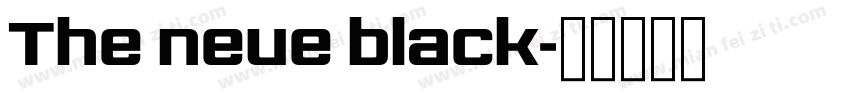 The neue black字体转换